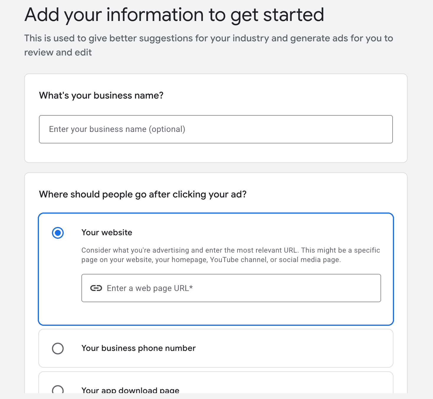Google Ads - Standard Account Setup