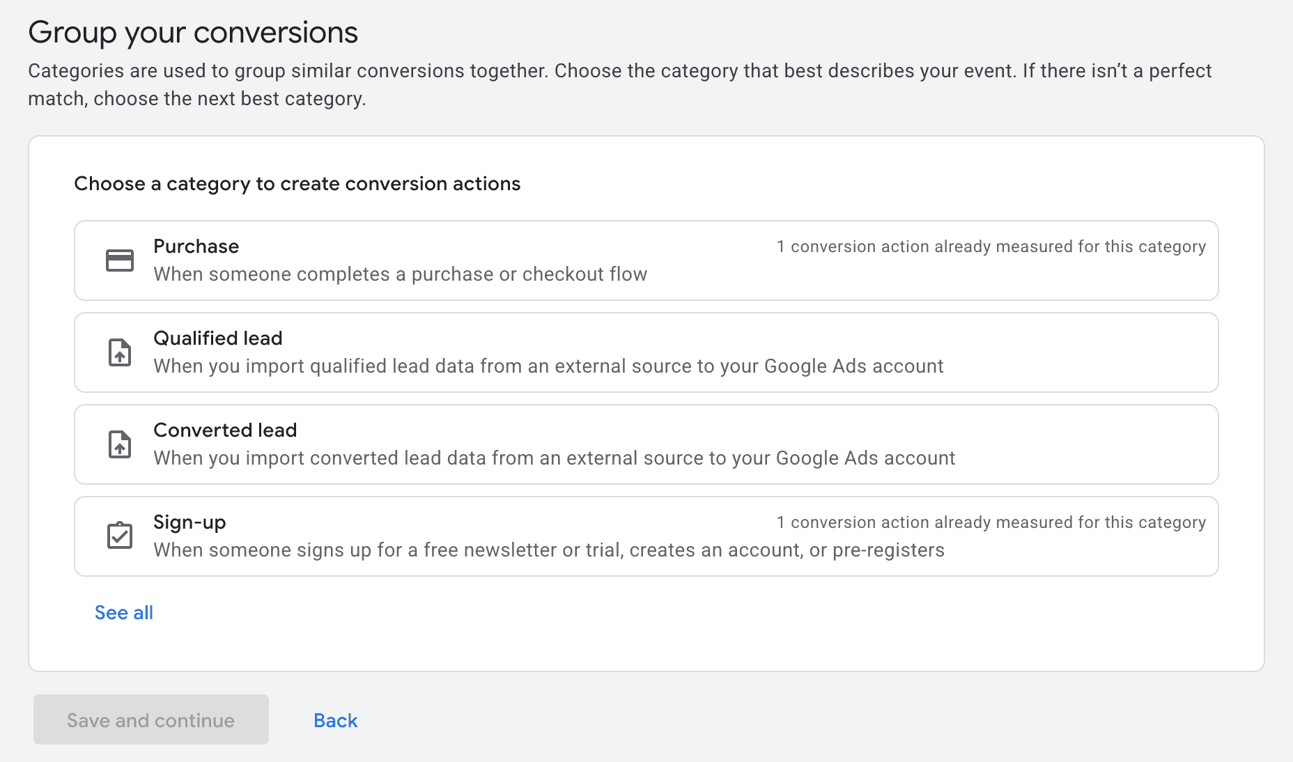 Conversion Categories