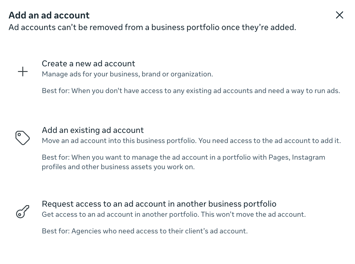 Add an Ad Account