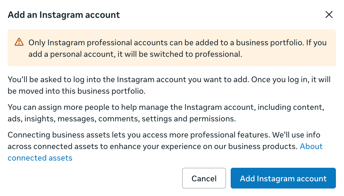 Add an Instagram Account